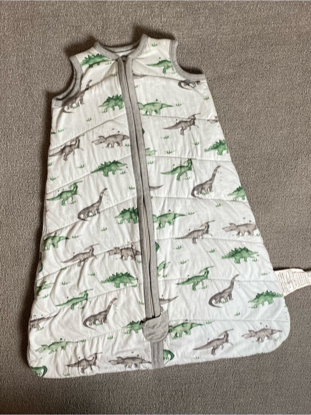 Burt's Bees 6-12 Months 100% Organic Cotton Sleep Sack with Dinosaur Print